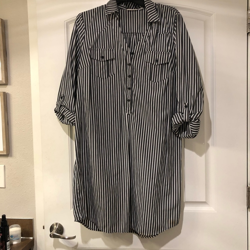 Button Down Shirtdress